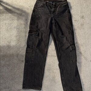 Women’s Black Cargo Jeans